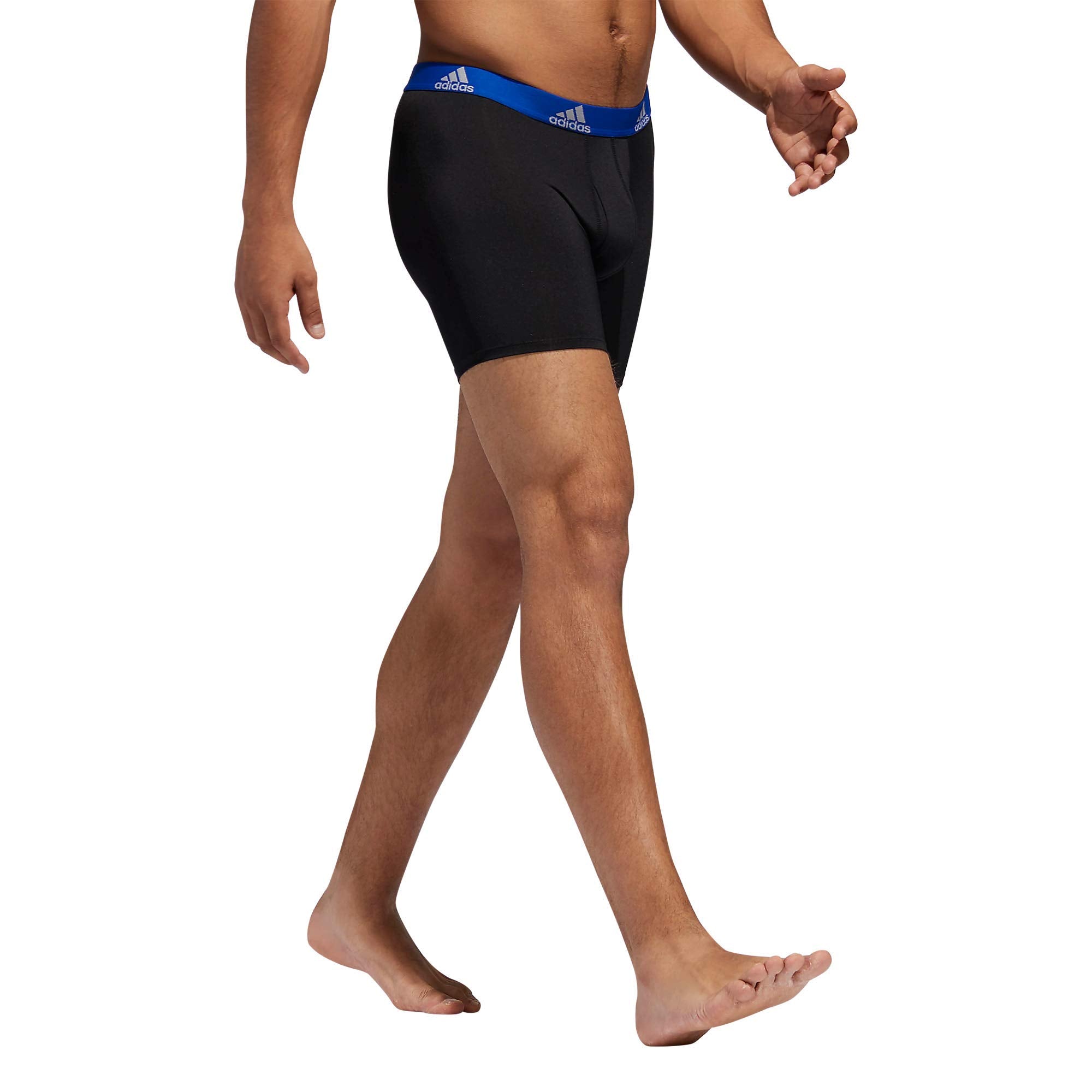 adidas Men's Microfiber Boxer Briefs Underwear (Multipack) Athletic Stretch-Fit