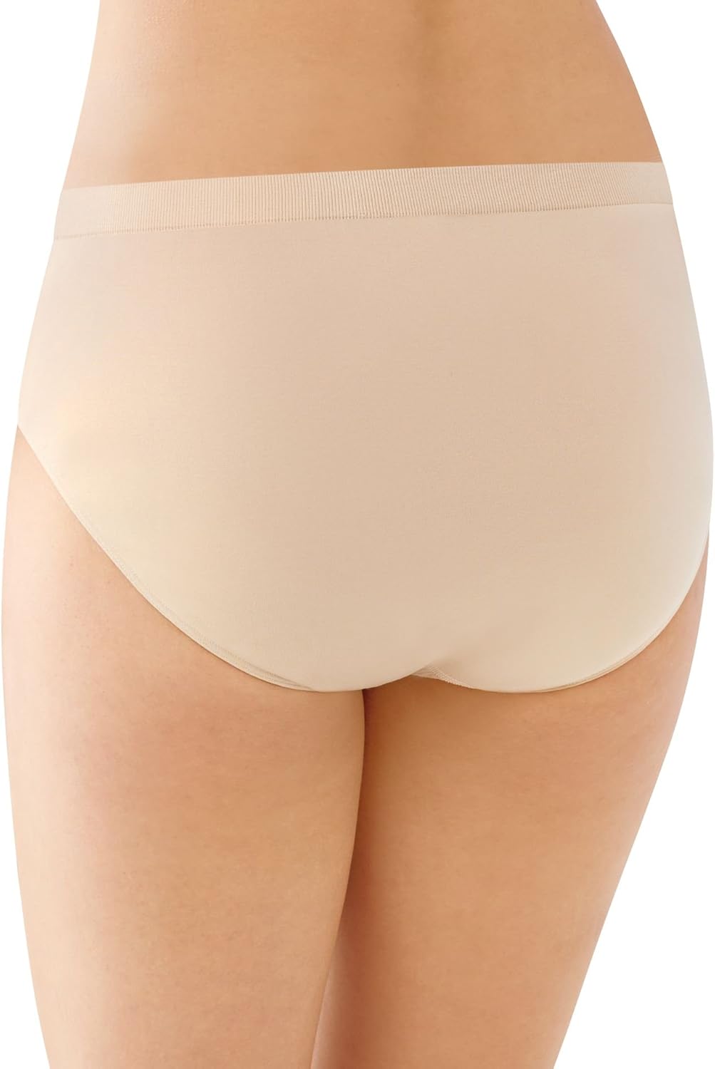 Bali Women's Comfort Revolution Seamless Brief Underwear, Microfiber Stretch Panty, 3-pack