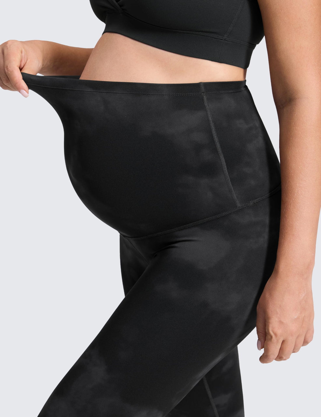 CRZ YOGA Maternity Leggings 25" | Butterluxe, Extremely Soft, Gentle Compression, Yoga, Super High Rise, U-shaped Belly, Pregnancy and Postpartum