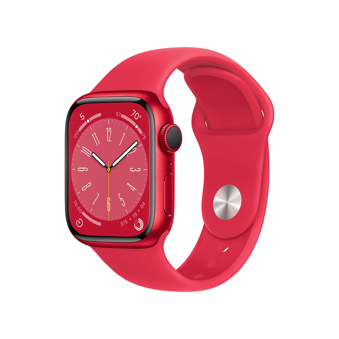 Apple Watch Series 8 [GPS, 45mm] - Midnight Aluminum Case with Midnight Sport Band, M/L (Renewed)