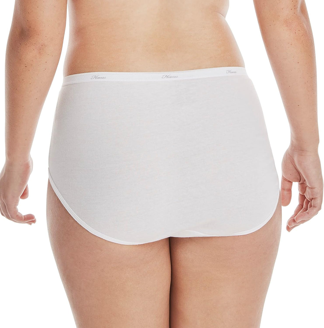 Hanes womens High-waisted Brief Panties, 6-pack, Moisture-wicking Cotton Brief Underwear (Colors May Vary)
