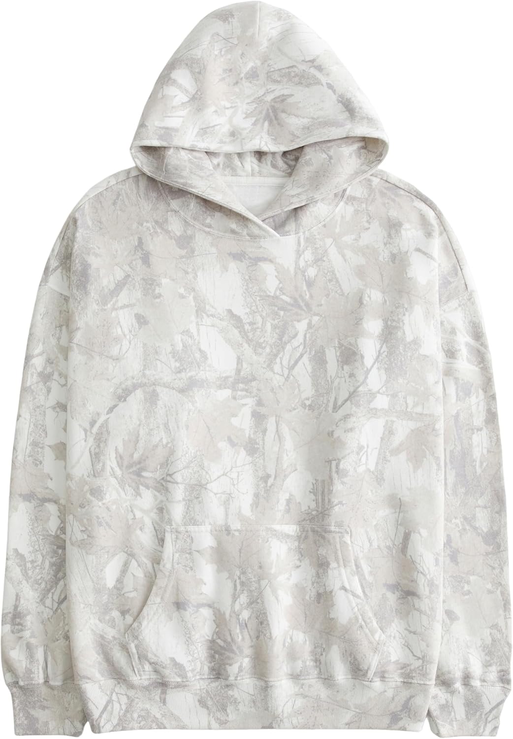 Anoumcy Camo Hoodie Womens Maple Leaf Fleece Hooded Sweatshirt Oversized Camouflage Hoodies For Women Trendy