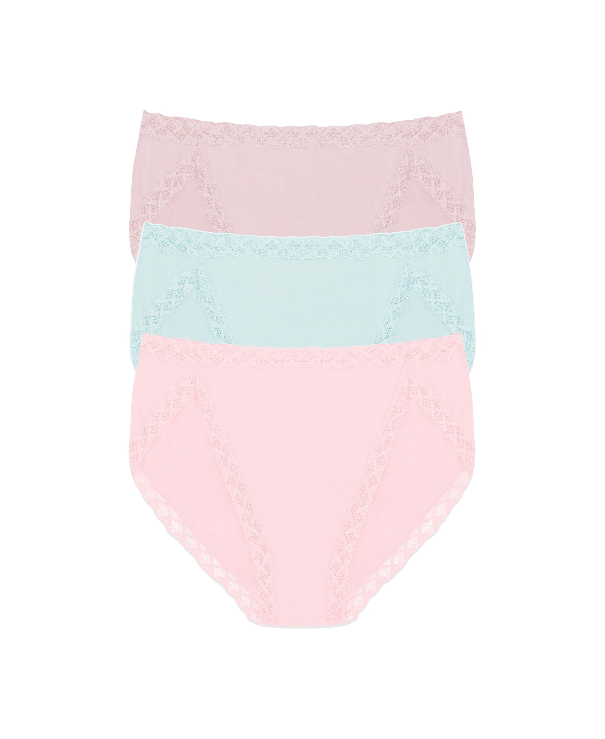 Natori Women's Pima Bliss French Cut Briefs 3 Pack