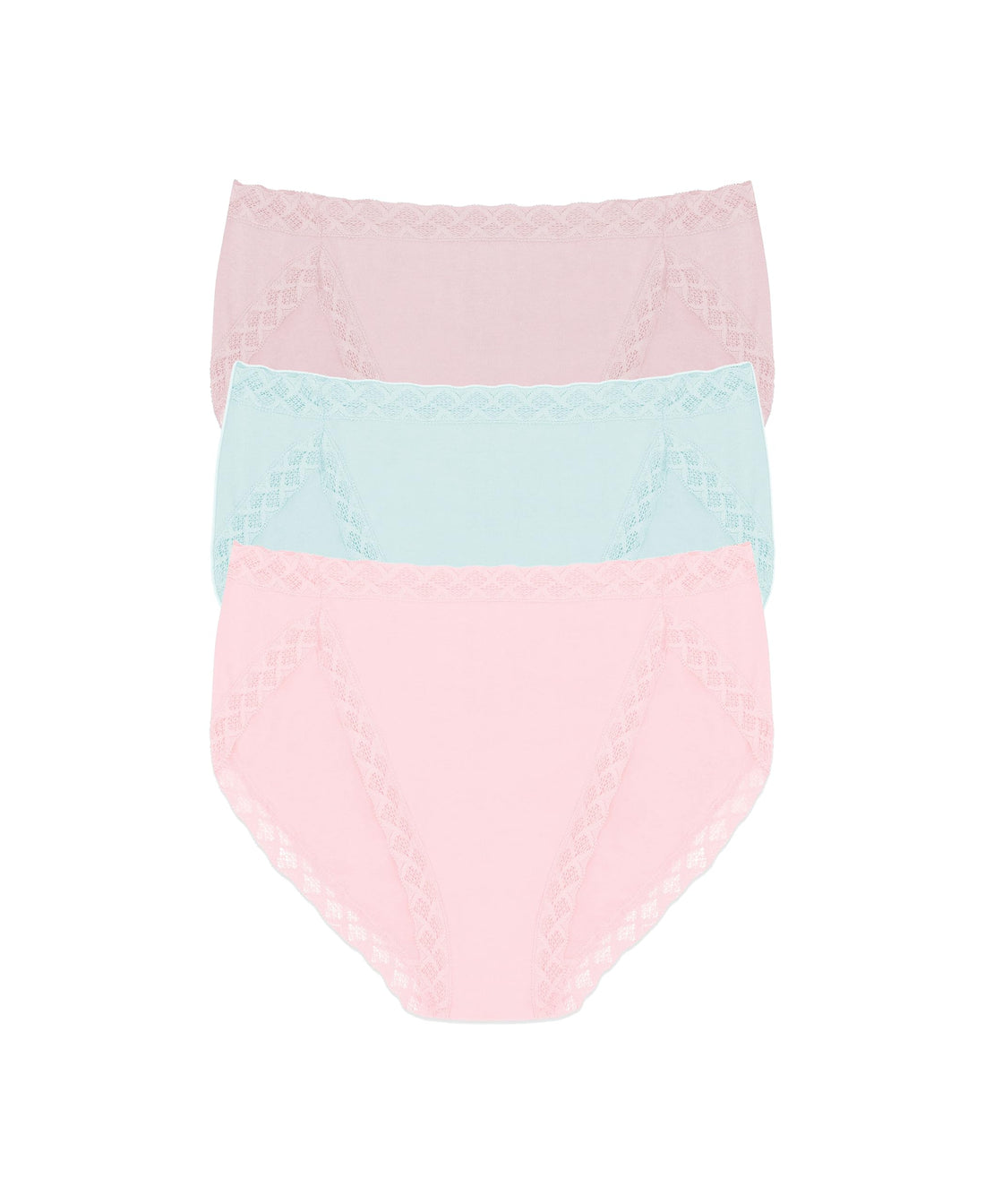 Natori Women's Pima Bliss French Cut Briefs 3 Pack
