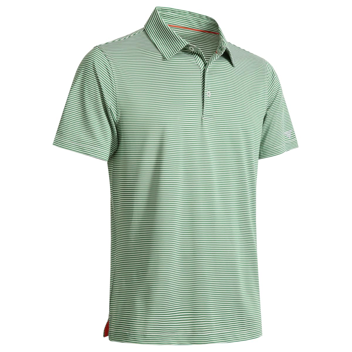 Men's Golf Polo Shirts Short Sleeve Striped Performance Moisture Wicking Dry Fit Golf Shirts for Men