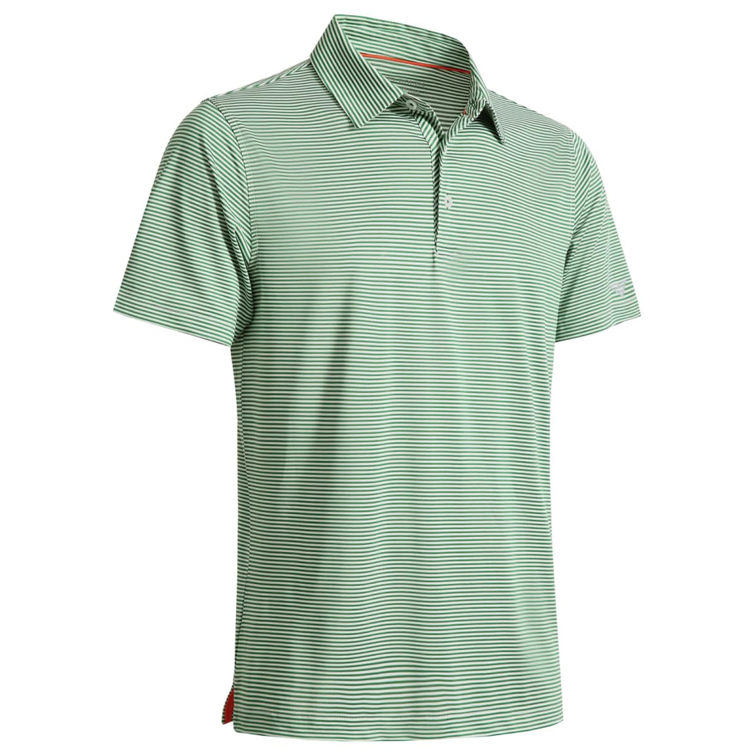 Men's Golf Polo Shirts Short Sleeve Striped Performance Moisture Wicking Dry Fit Golf Shirts for Men