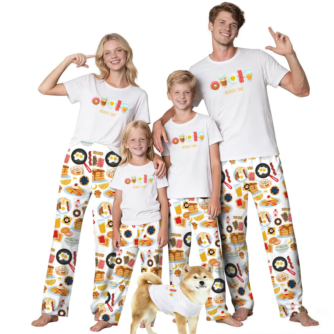 MI X TEE Matching Family Pajamas Set Mommy and Me Matching Outfits
