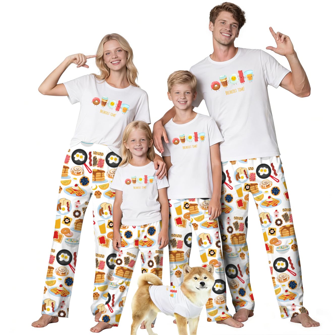 MI X TEE Matching Family Pajamas Set Mommy and Me Matching Outfits