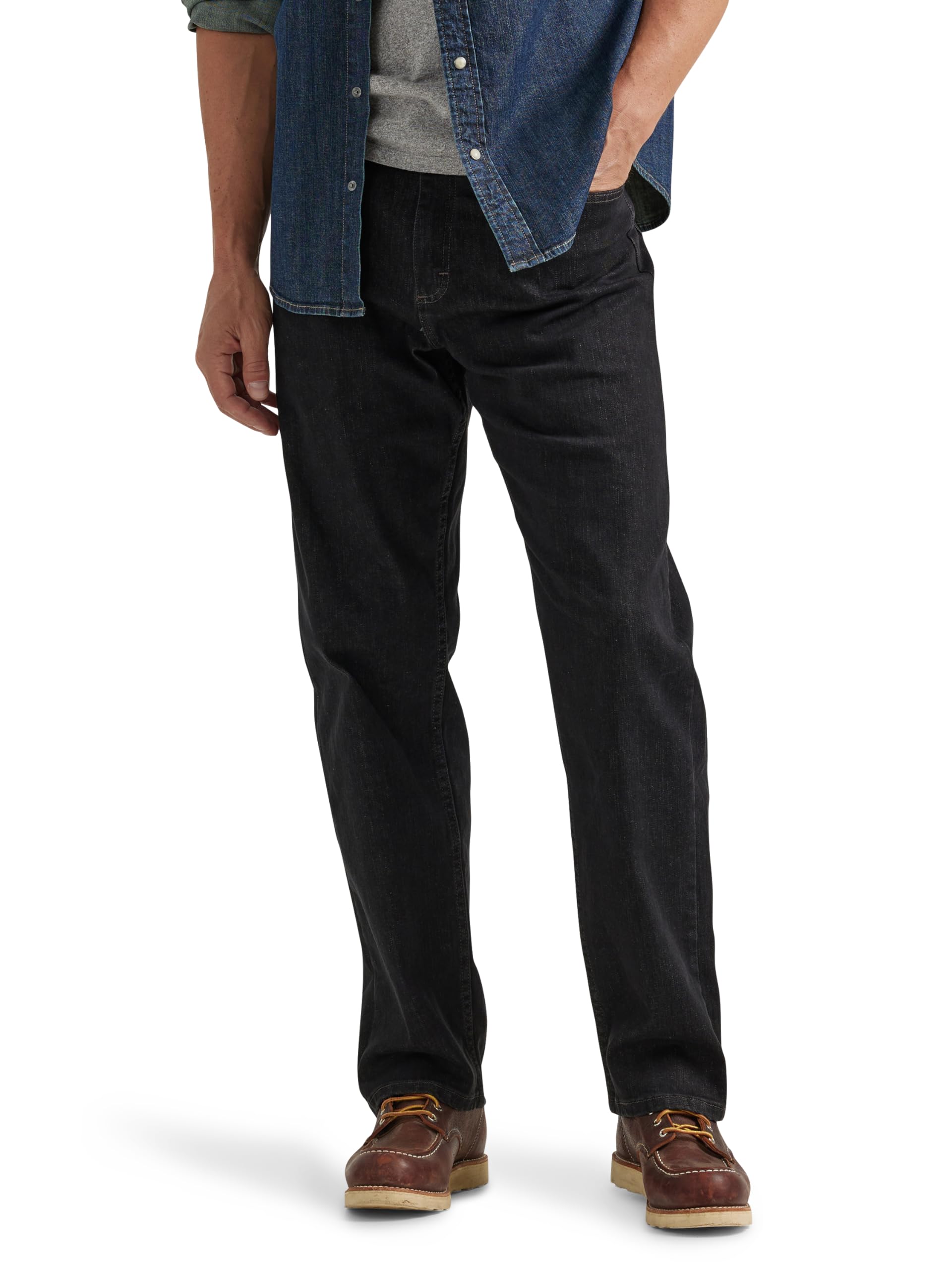 Wrangler Authentics Men's Comfort Flex Waist Relaxed Fit Jean