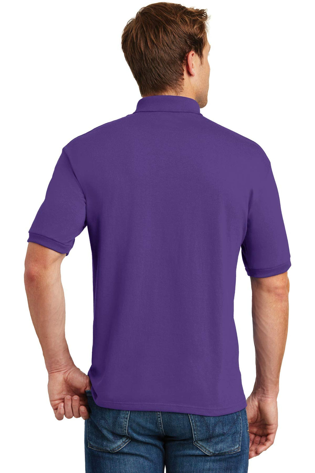 Hanes EcoSmart Men's Polo Shirt, Cotton Jersey