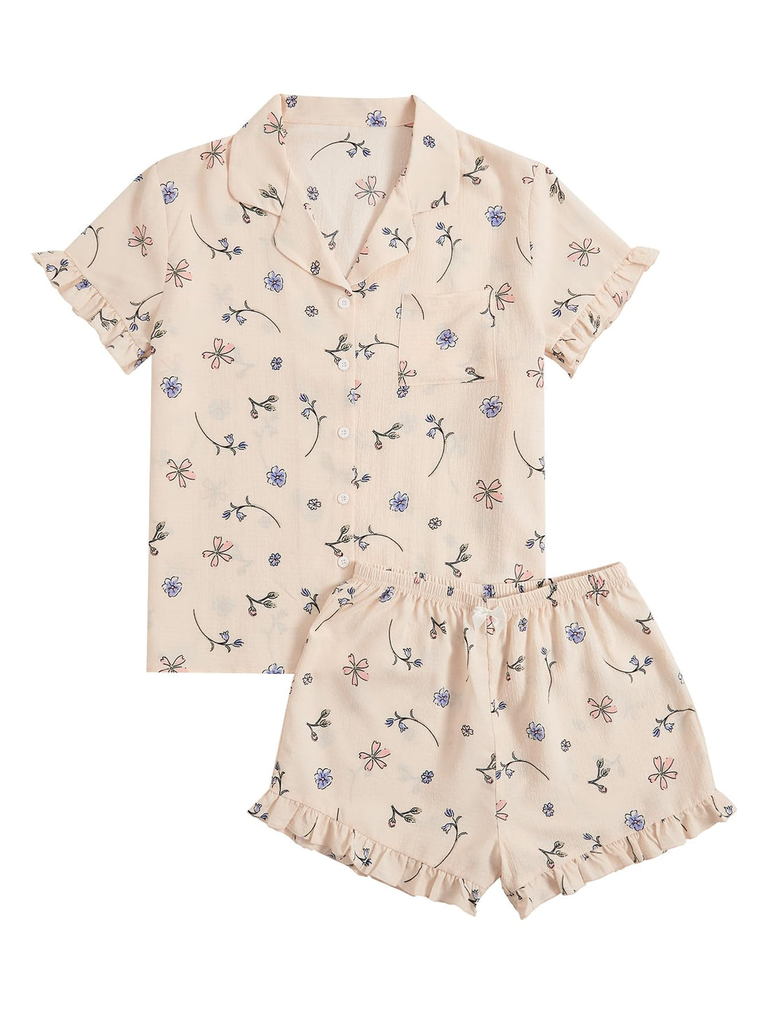 Verdusa Pajamas For Women Set 2 Piece Cute Pjs Sleepwear Lounge Sets