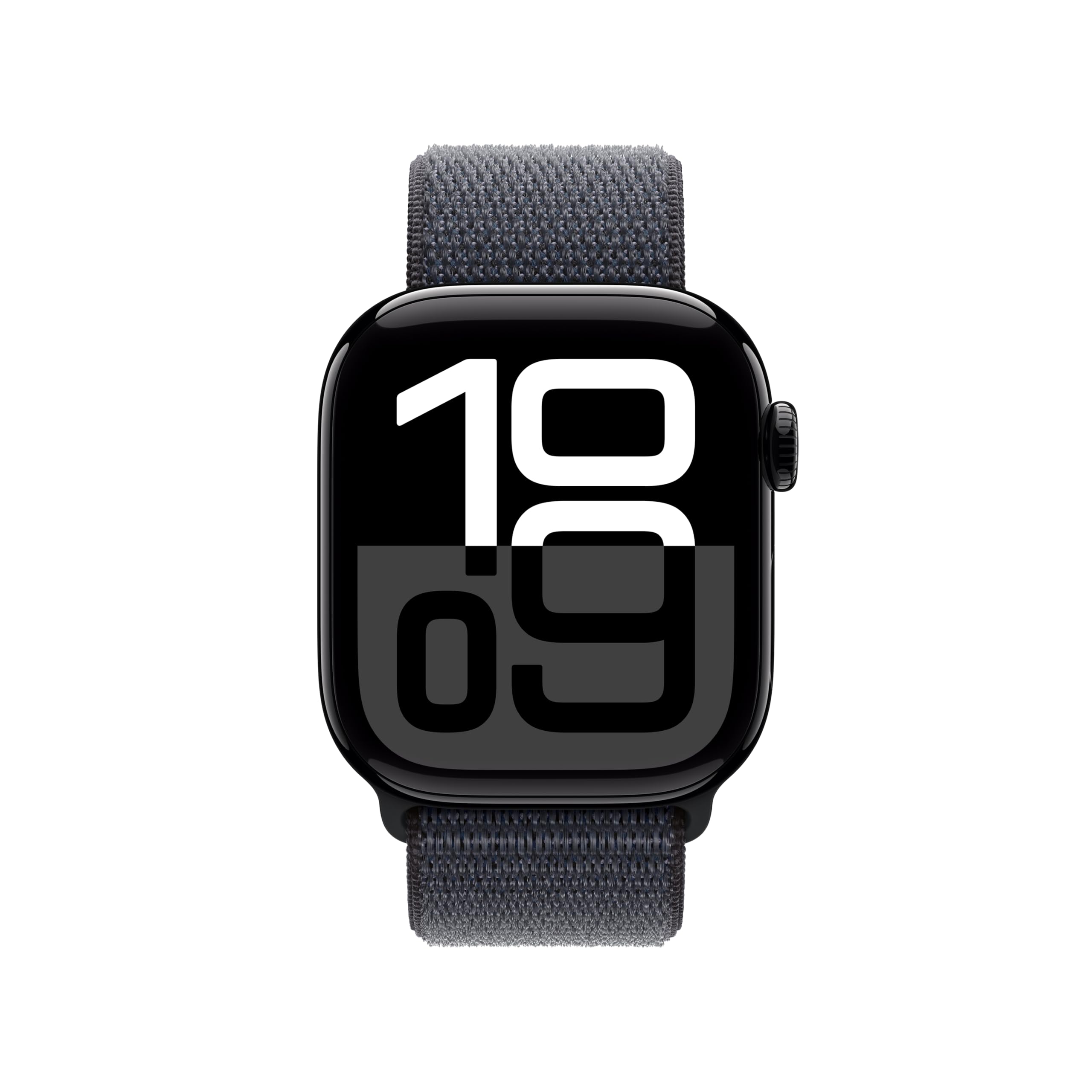 Apple Watch Series 10 [GPS 42mm case] Smartwatch with Silver Aluminum Case with Blue Cloud Sport Loop. Fitness Tracker, ECG App, Always-On Retina Display, Carbon Neutral