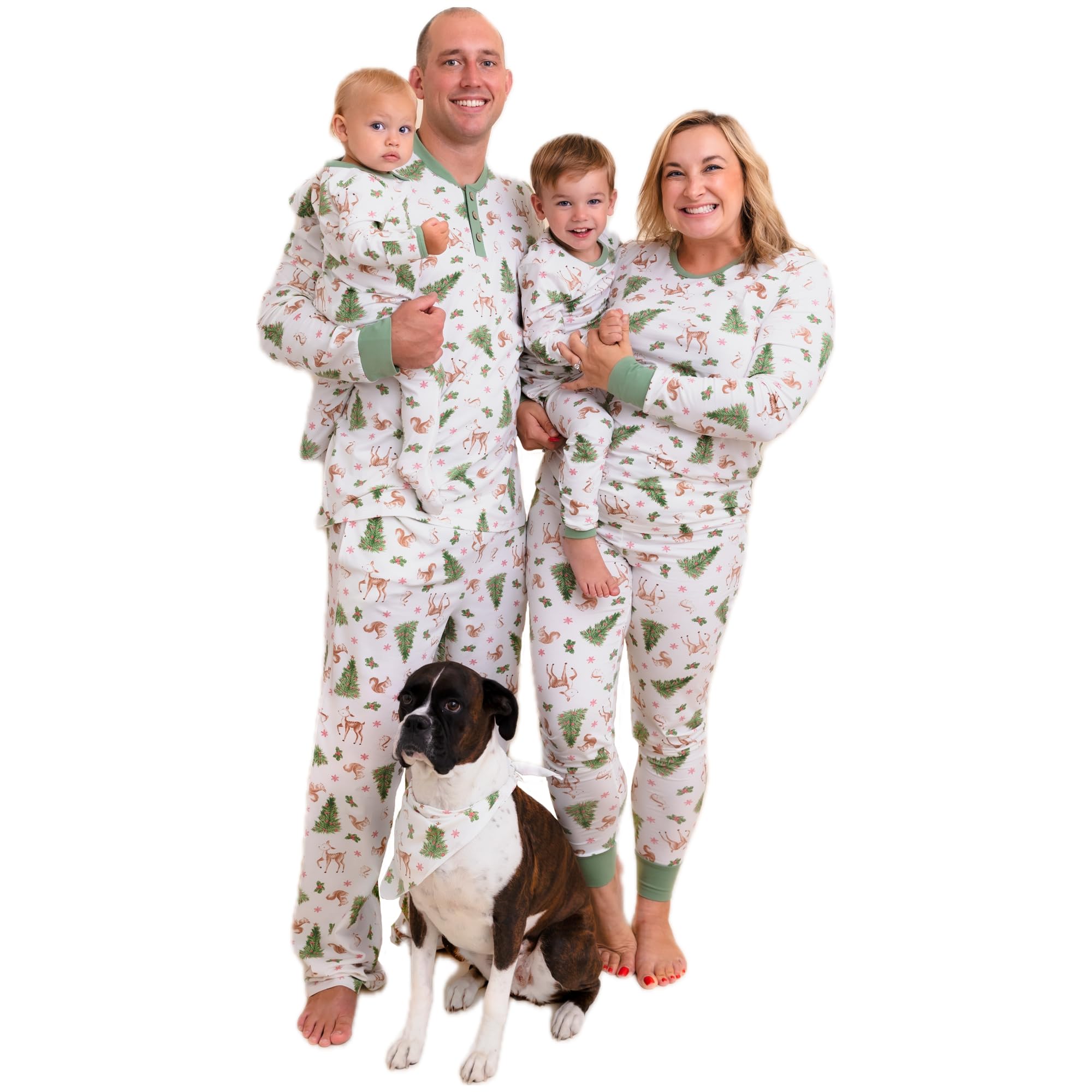 Owlivia Christmas Halloween Pajamas For Family, Organic Cotton Holiday Pjs Matching Sets