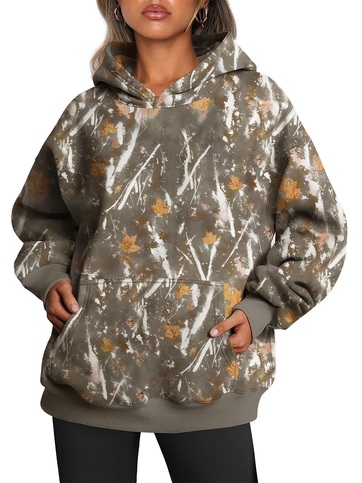 Trendy Queen Women Oversized Hoodies Fall Outfits | Gentle Skin Feel, Aesthetic Drop Shoulder, Large Kangaroo Pocket, Seamless Daily Outfit Match