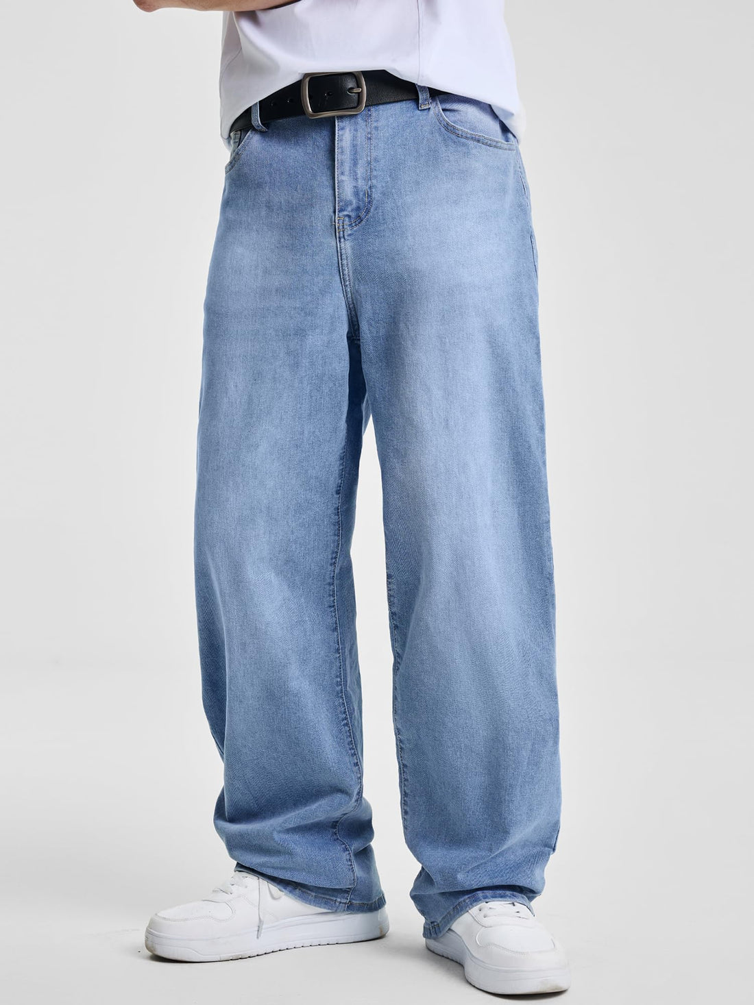 JMIERR Mens Baggy Jeans Wide Leg Y2K Loose Fit Denim Pants | Vintage Relaxed Loose Fit, Stretch, Straight Leg, Skater Streetwear, 5 Pockets, Casual Carpenter Jean, Hip Hop