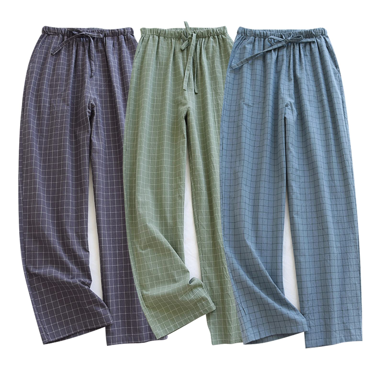 STMAHER Men's Plaid Pajama Pants Cotton Sleep Pants