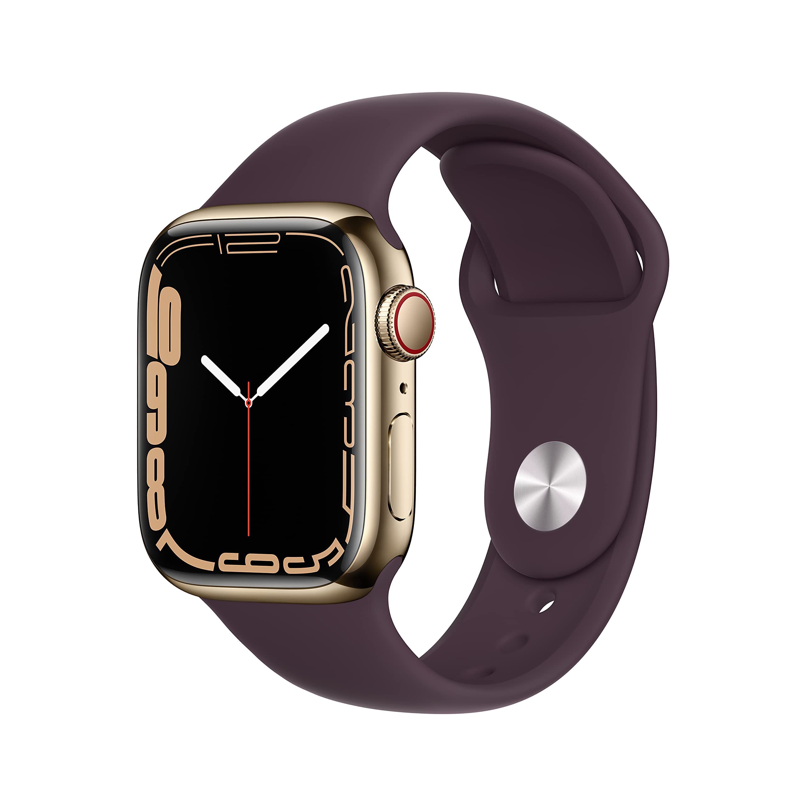 Apple Watch Series 7 (GPS, 41mm) Starlight Aluminum Case with Starlight Sport Band, Regular (Renewed)