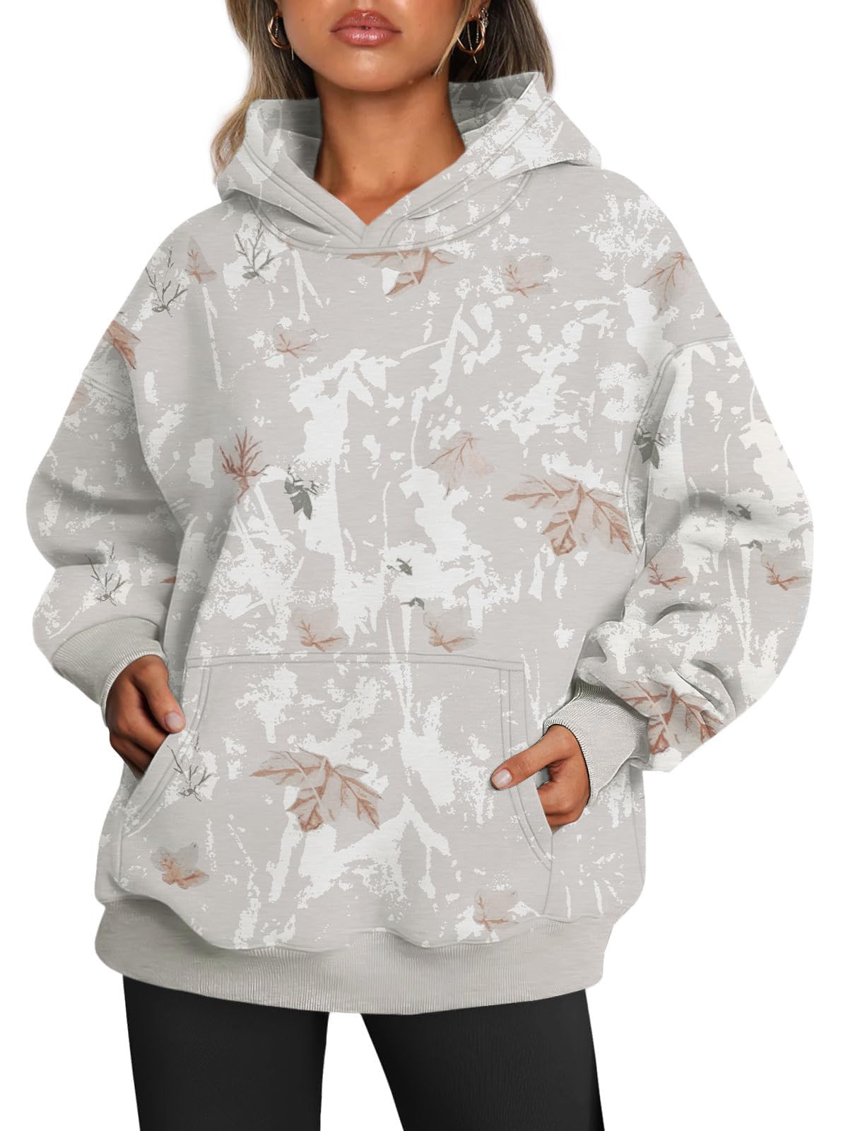 Trendy Queen Women Oversized Hoodies Fall Outfits | Gentle Skin Feel, Aesthetic Drop Shoulder, Large Kangaroo Pocket, Seamless Daily Outfit Match