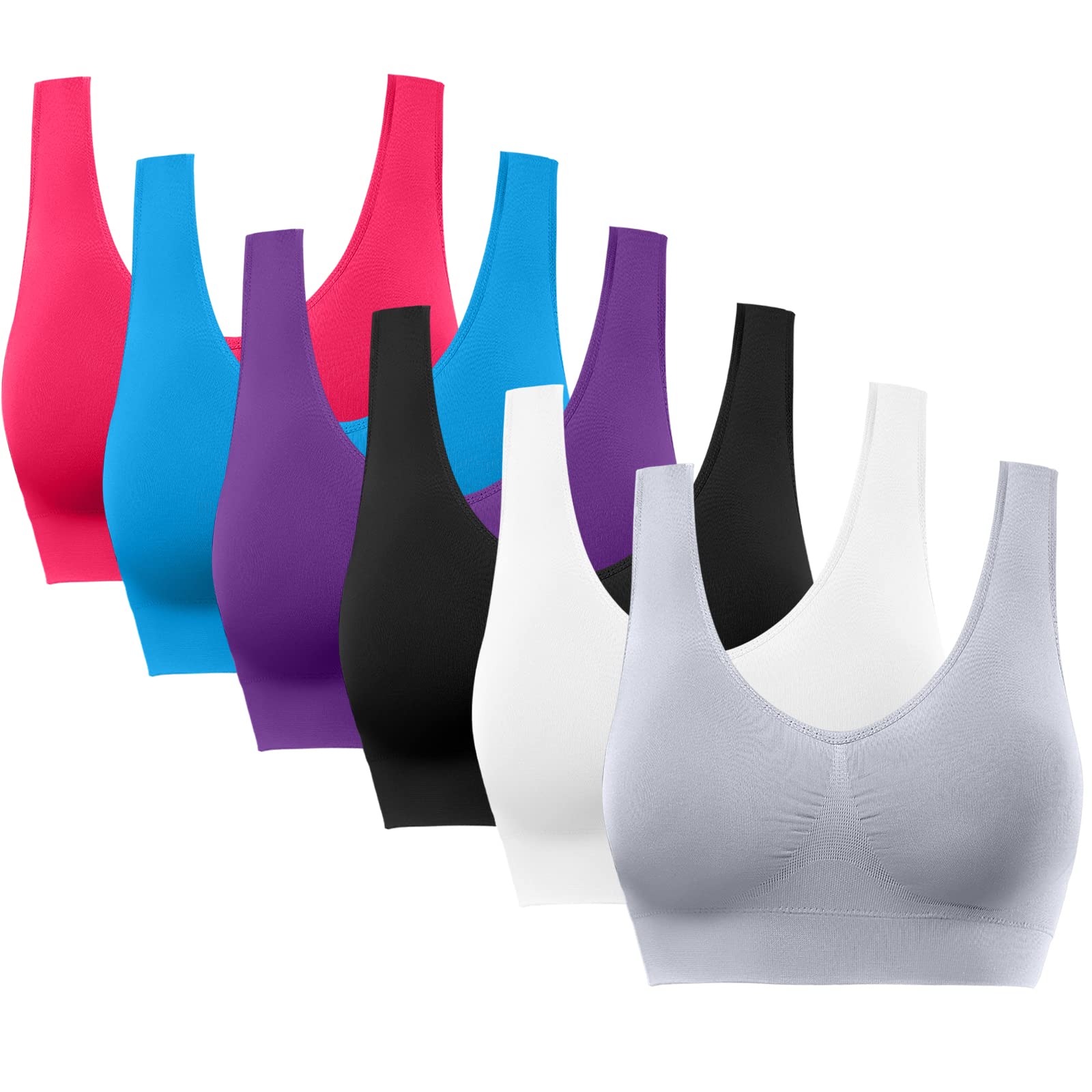 BESTENA Sports Bras for Women, Seamless Comfortable Yoga Bra with Removable Pads