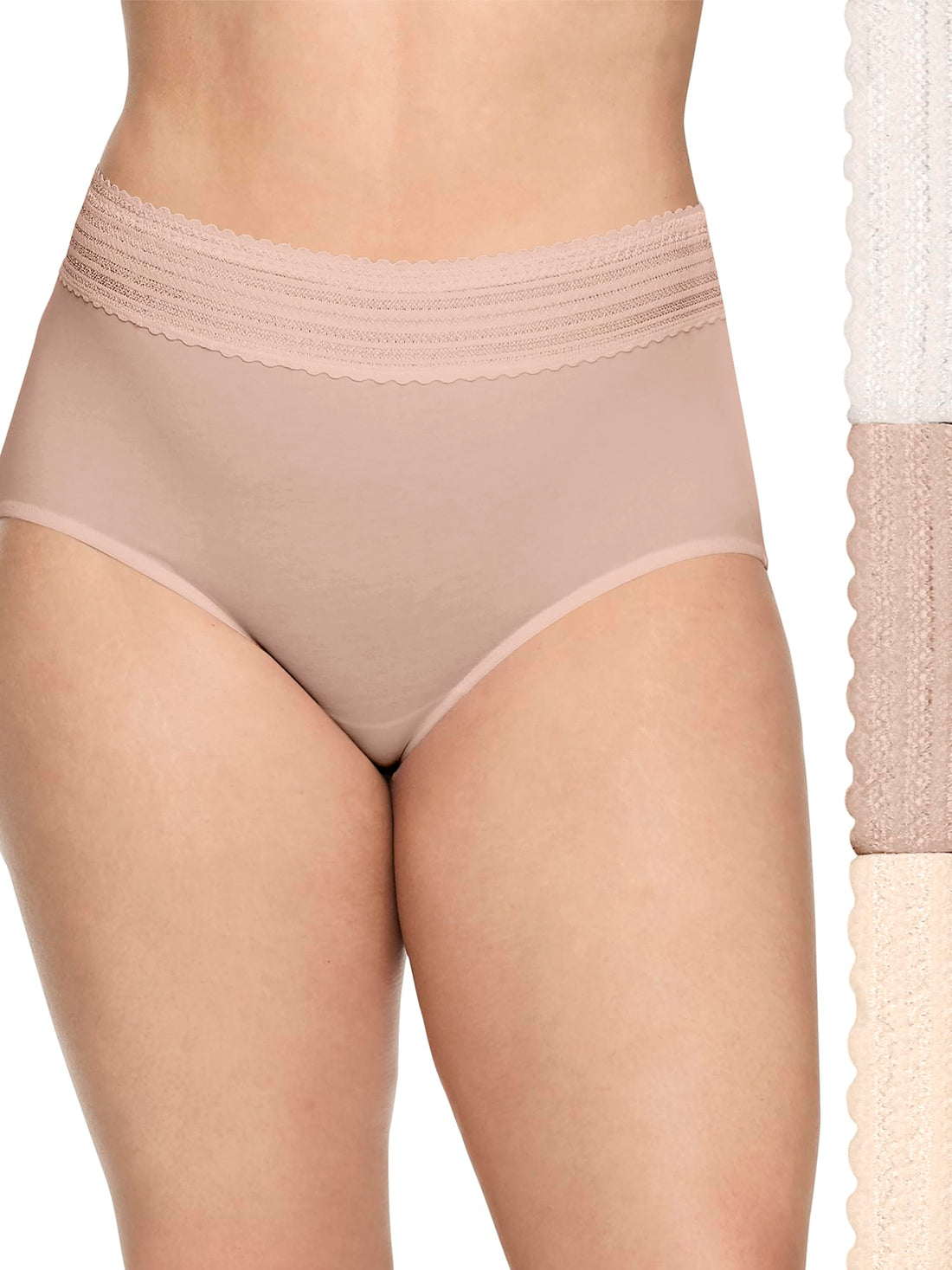 Warner's Women's No Pinching No Problem 3-pack Dig-free High-waist Brief Rs2093p