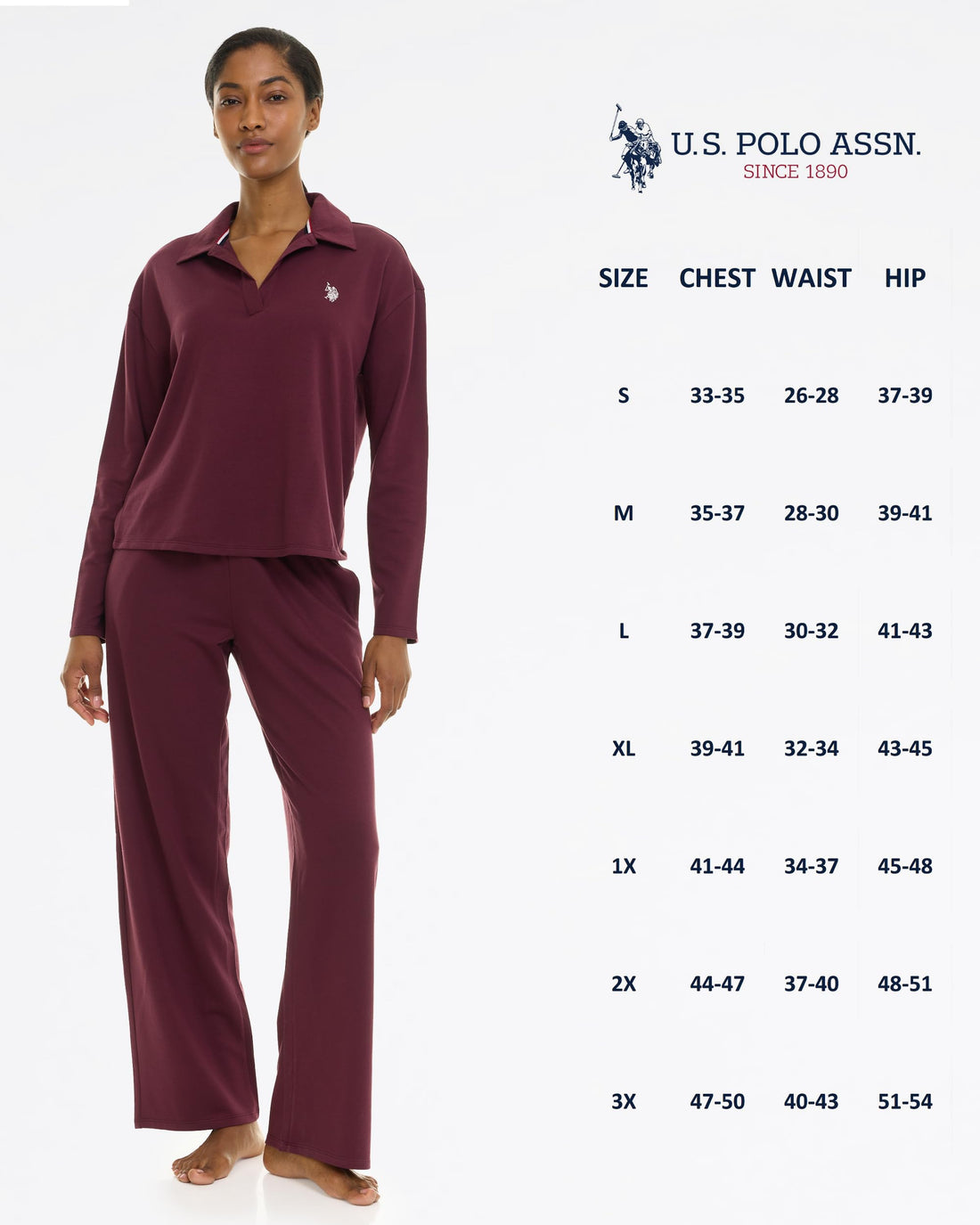 U.S. POLO ASSN. Womens Pajama Sets 2 Piece
