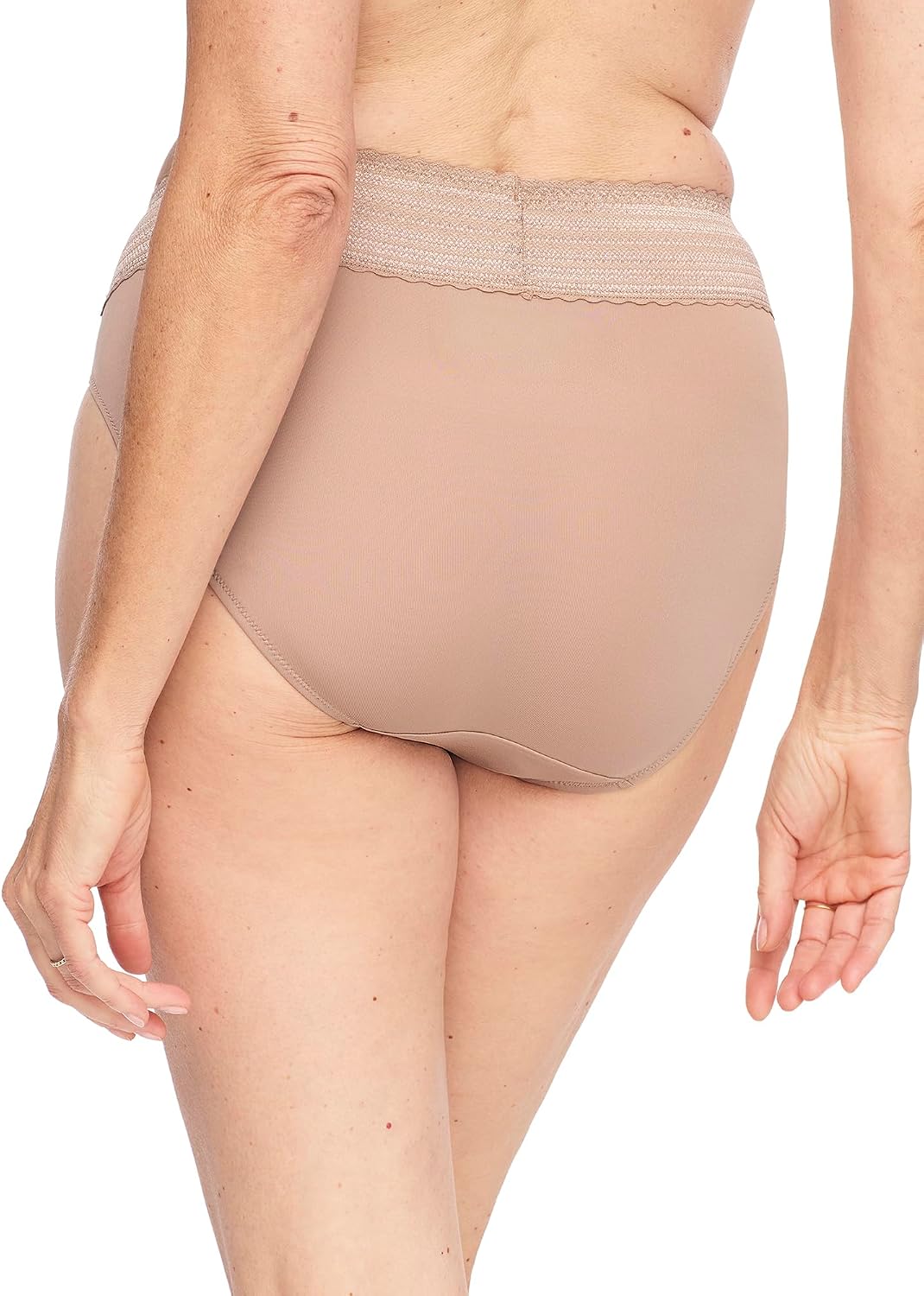 Warner's Women's No Pinching, No Problems® Cotton Blend Dig-free Comfort Waistband With Lace Hi-cut 3-pack Wrw263hc04