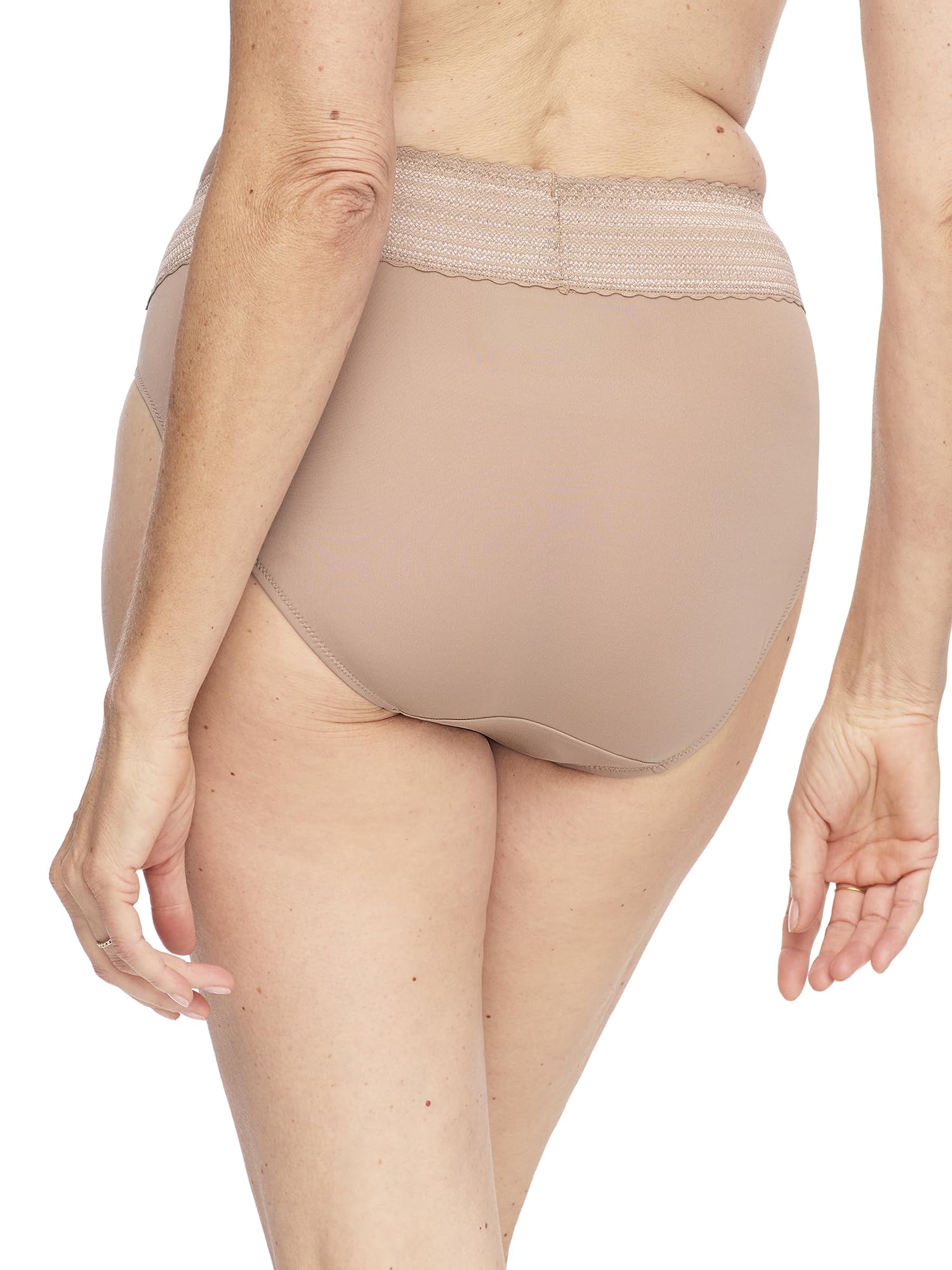 Warner's Women's No Pinching, No Problems® Cotton Blend Dig-free Comfort Waistband With Lace Hi-cut 3-pack Wrw263hc04