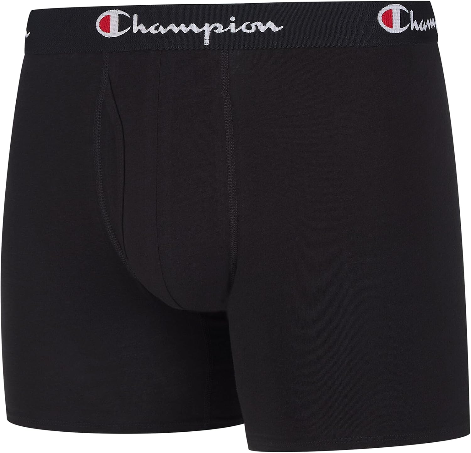 Champion Men's Everyday Cotton Stretch 5 Pack Boxer Briefs, Total Support Pouch, Moisture-Wicking, No Ride-up Fit