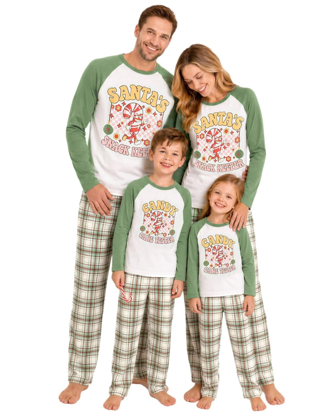 IFFEI Family Christmas Pajamas Matching Sets with Graphic Tops and Pockets