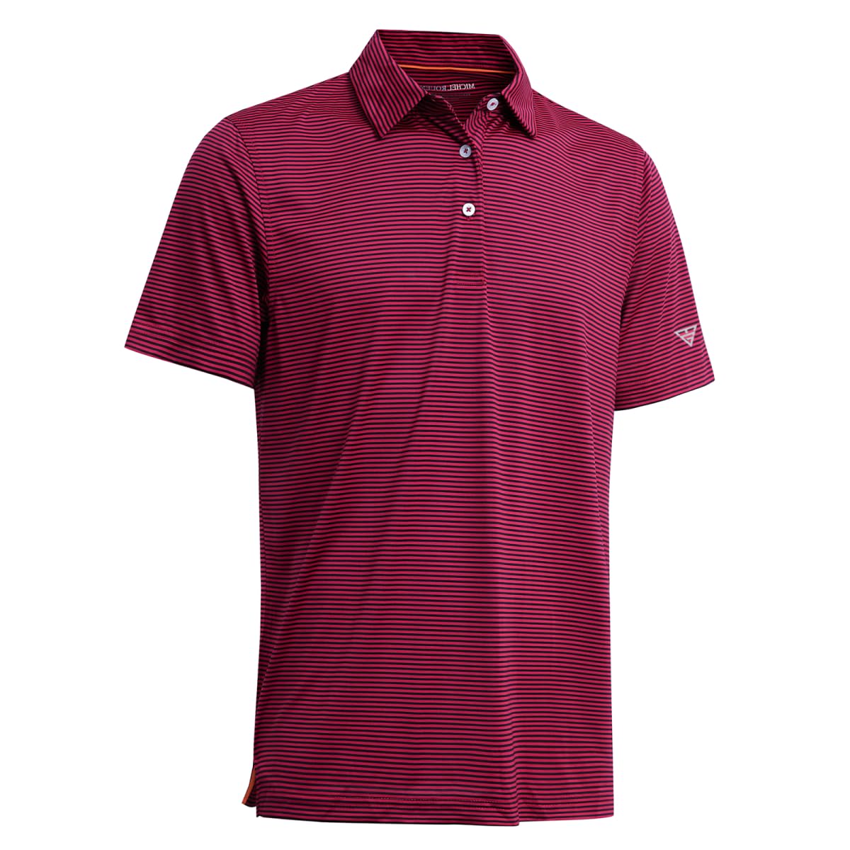 Men's Golf Polo Shirts Short Sleeve Striped Performance Moisture Wicking Dry Fit Golf Shirts for Men