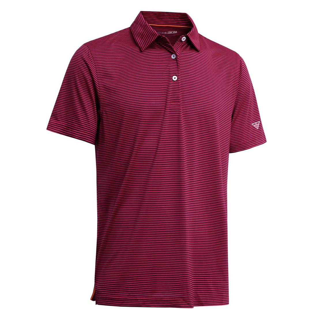 Men's Golf Polo Shirts Short Sleeve Striped Performance Moisture Wicking Dry Fit Golf Shirts for Men