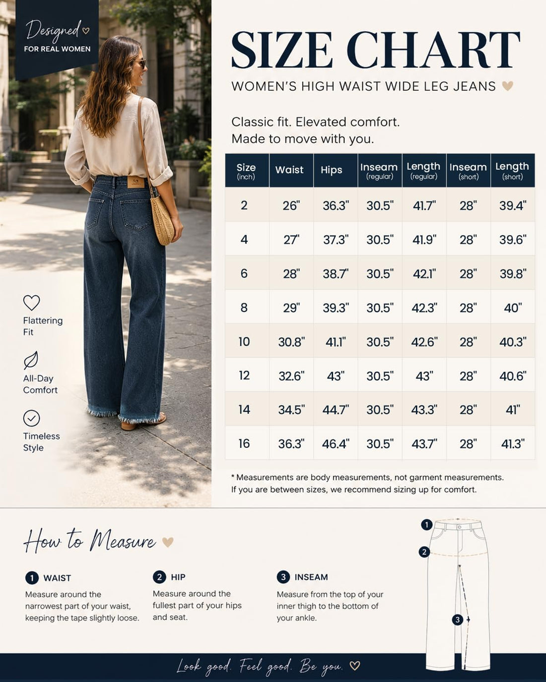 Womens High Waisted Jeans Stretchy Straight Leg Loose Fit Tummy Control Raw Hem Denim Pants Trendy Fashion