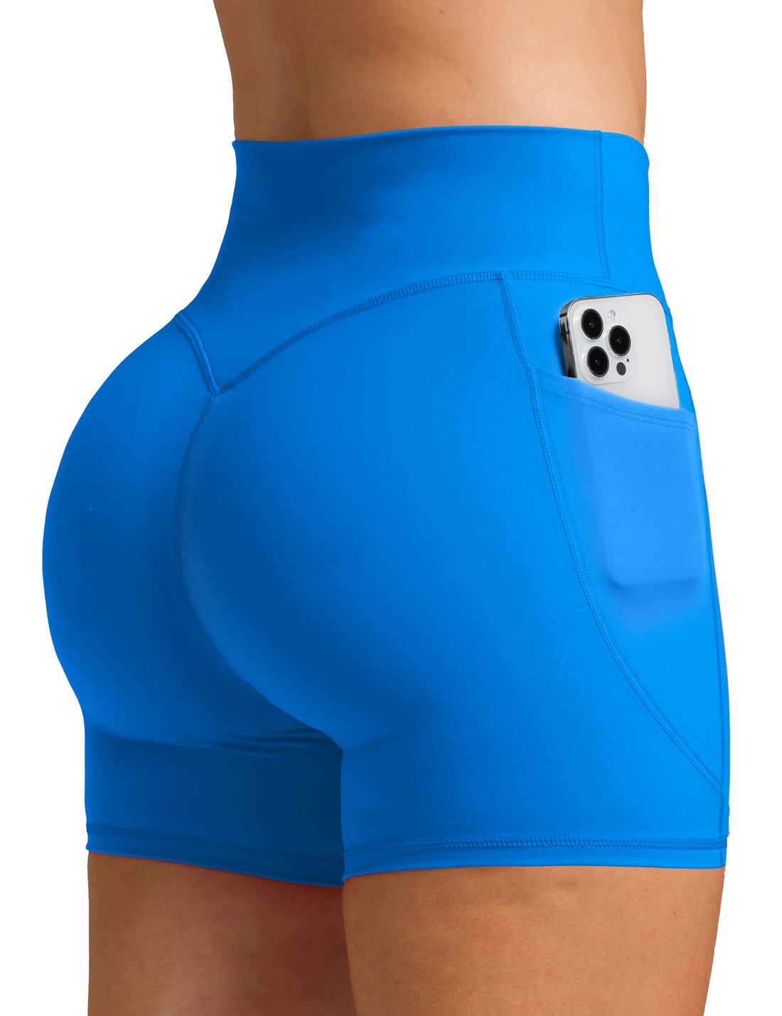 Olmlmt Biker Shorts Women 4.5" with Pockets High Waisted Spandex Yoga Workout Shorts