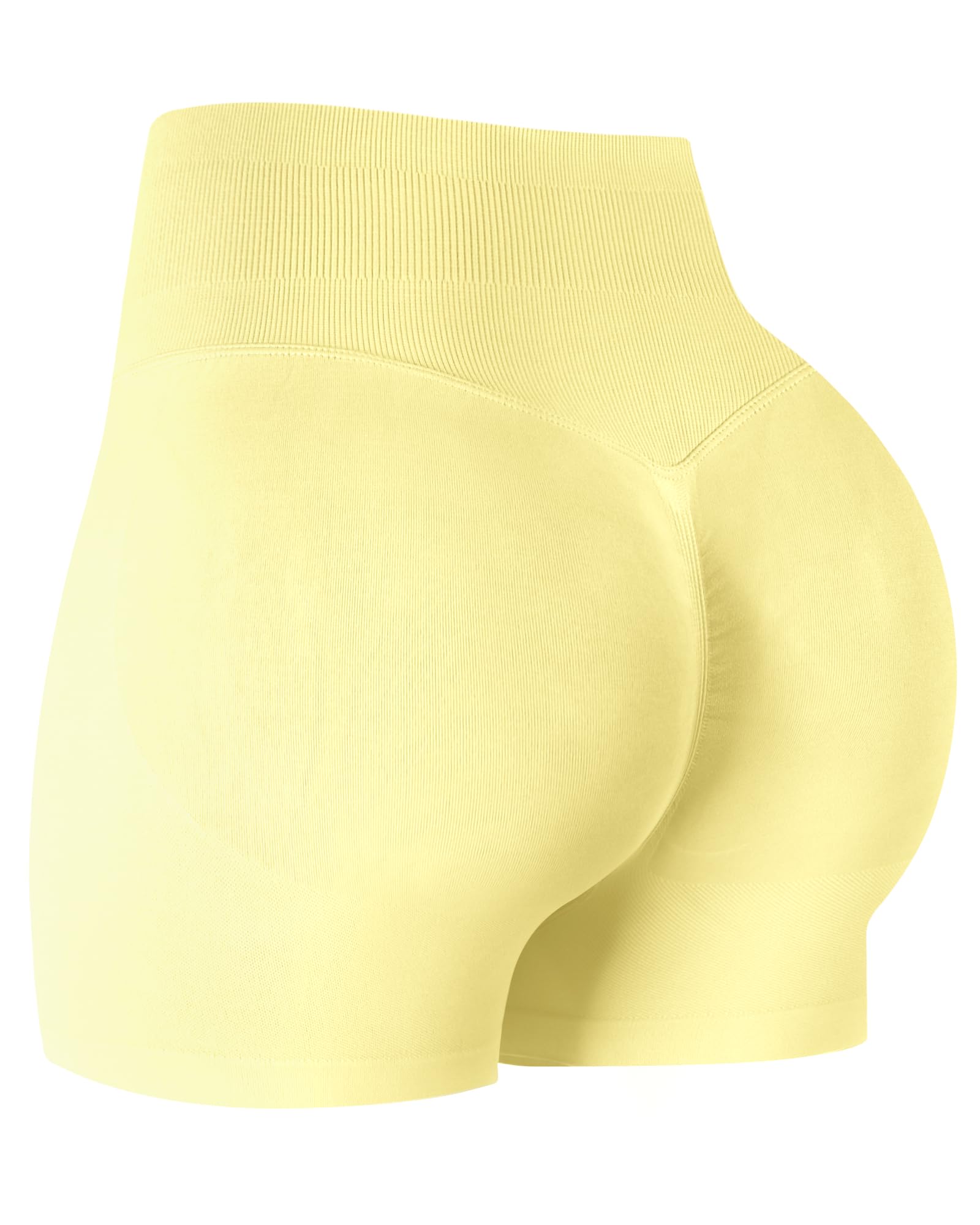 ATHVOTAR Workout Gym Shorts Women, High Waisted Seamless Butt Lifting Scrunch Butt Sports Shorts