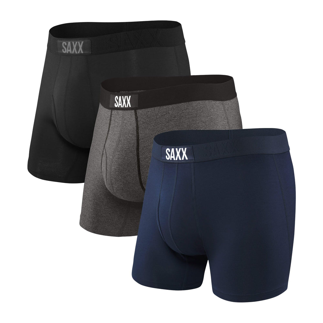 SAXX Underwear Co. Men's Ultra Super Soft Boxer Brief Fly 3-Pack