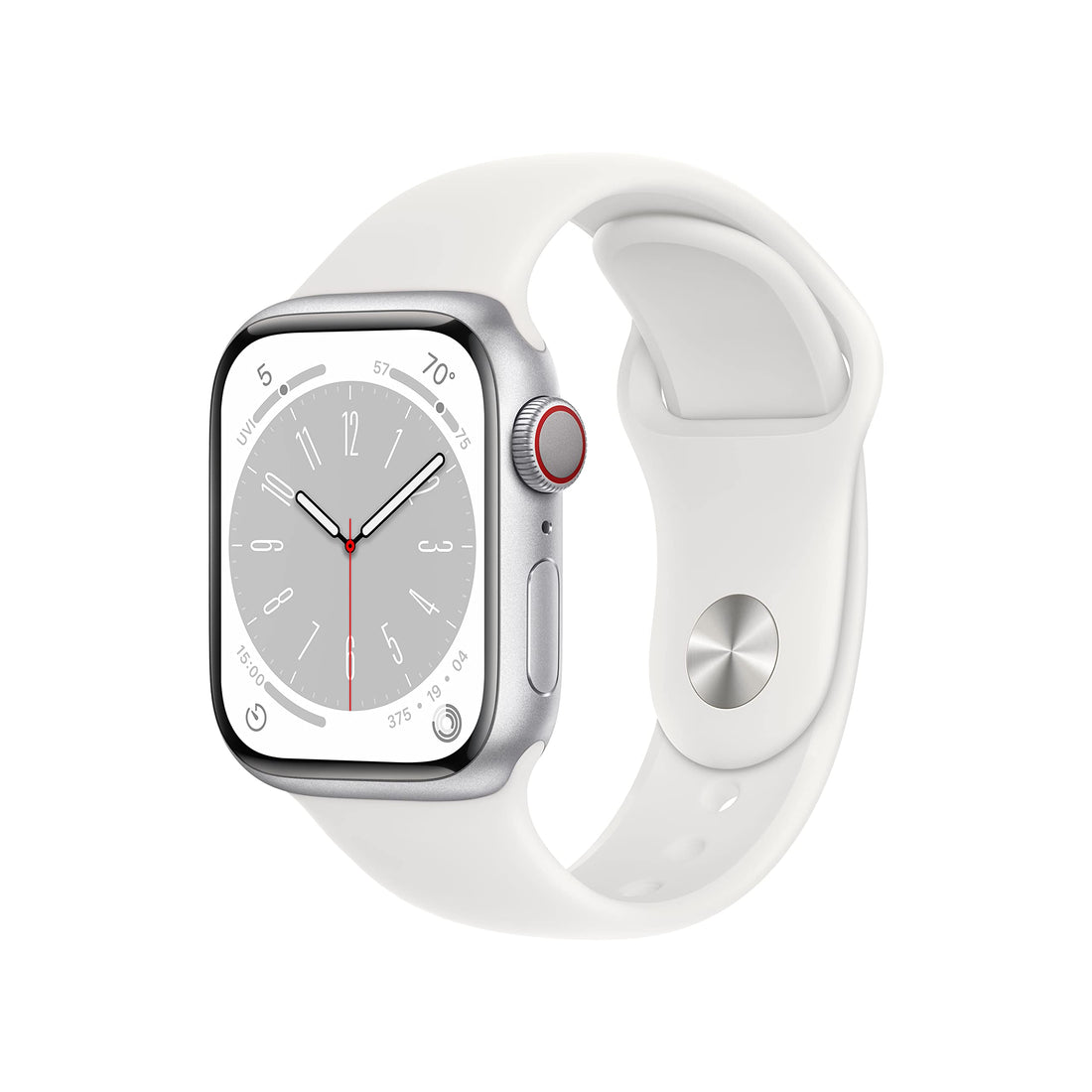 Apple Watch Series 8 [GPS, 45mm] - Midnight Aluminum Case with Midnight Sport Band, M/L (Renewed)