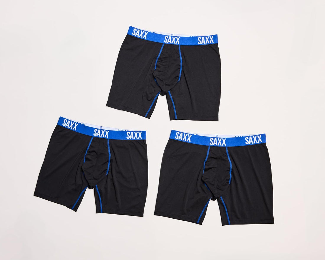 SAXX Underwear Co. Men's Core Performance Mesh Boxer Brief 3-Pack