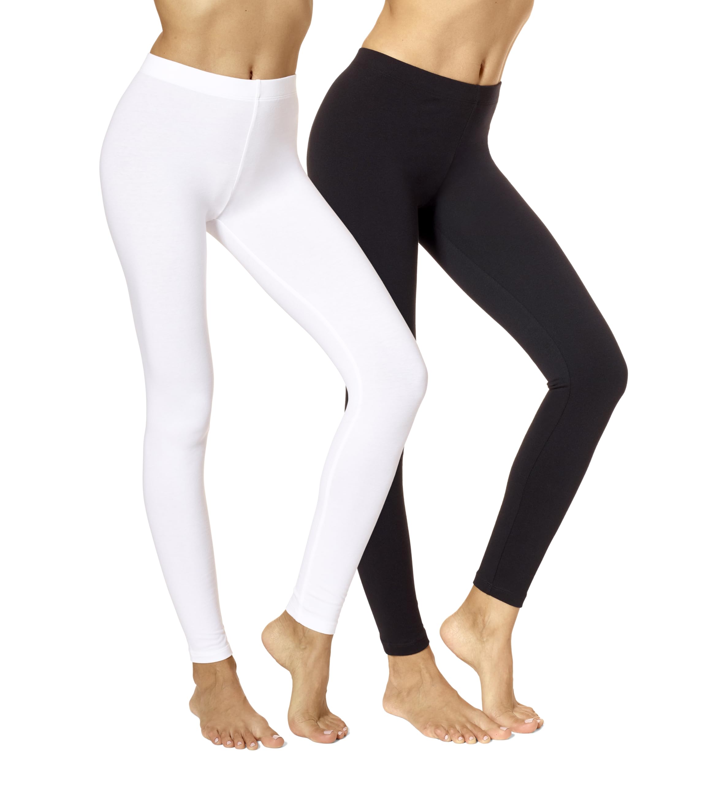 no nonsense Women's Leggings - Soft Cotton Feel, Comfortable & Perfect for Layering, Gentle Elastic Waistband