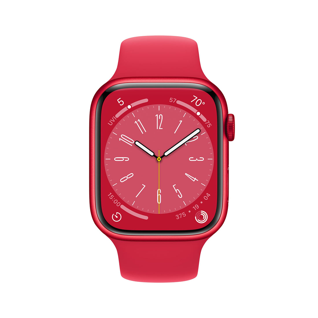Apple Watch Series 8 [GPS, 45mm] - Midnight Aluminum Case with Midnight Sport Band, M/L (Renewed)