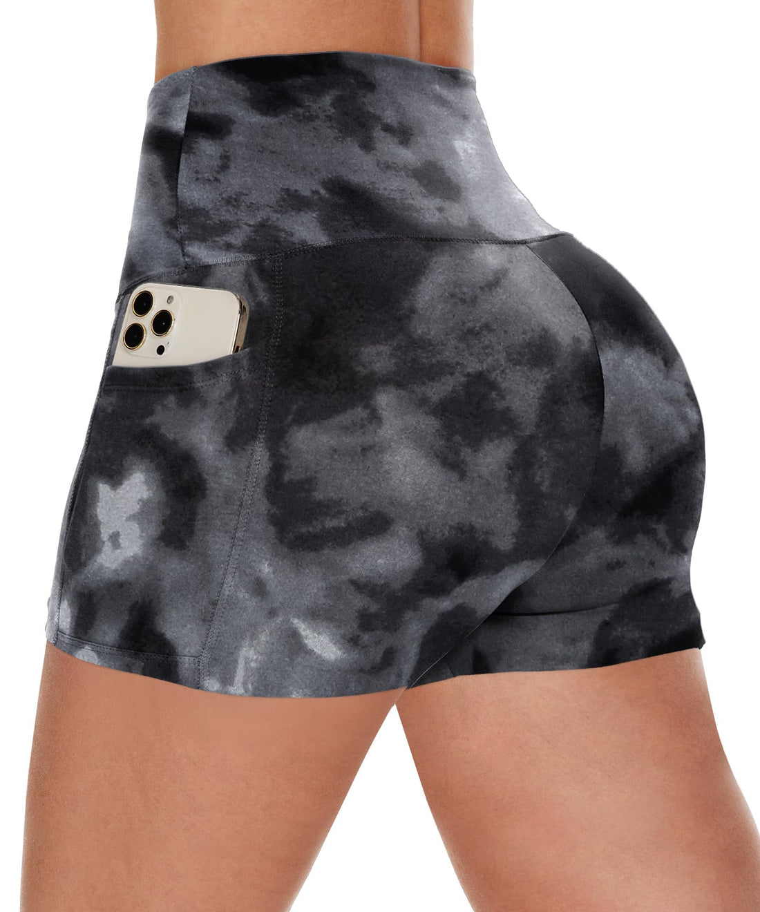 CAMPSNAIL Biker Shorts Women with Pockets - 3"/5"/8" High Waisted Workout Spandex Tummy Control Gym Running Yoga Shorts
