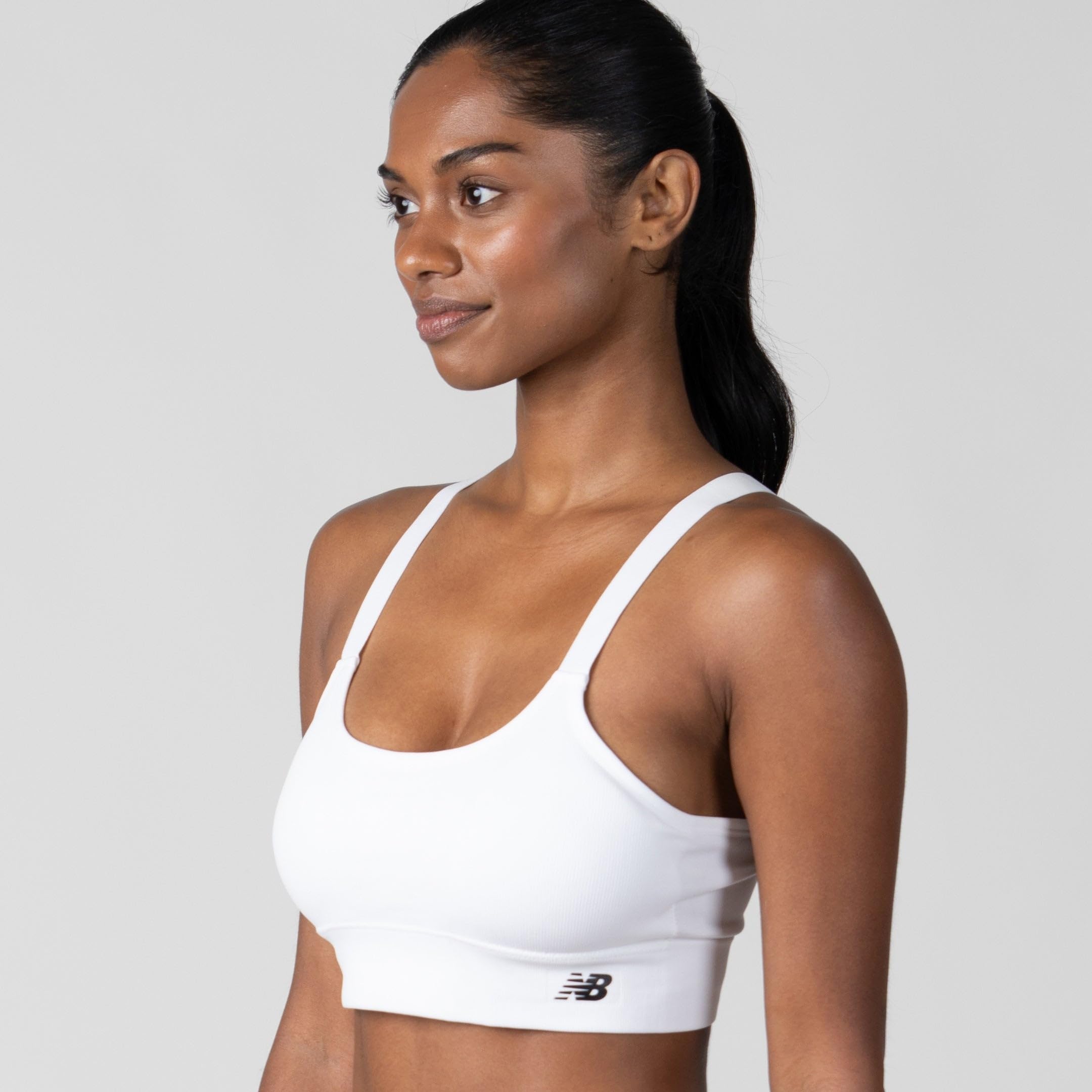 New Balance Women’s Seamless Strappy Sports Bra 3 Pack – Wirefree Athletic Bralette for Yoga, Training, and Comfort Wear