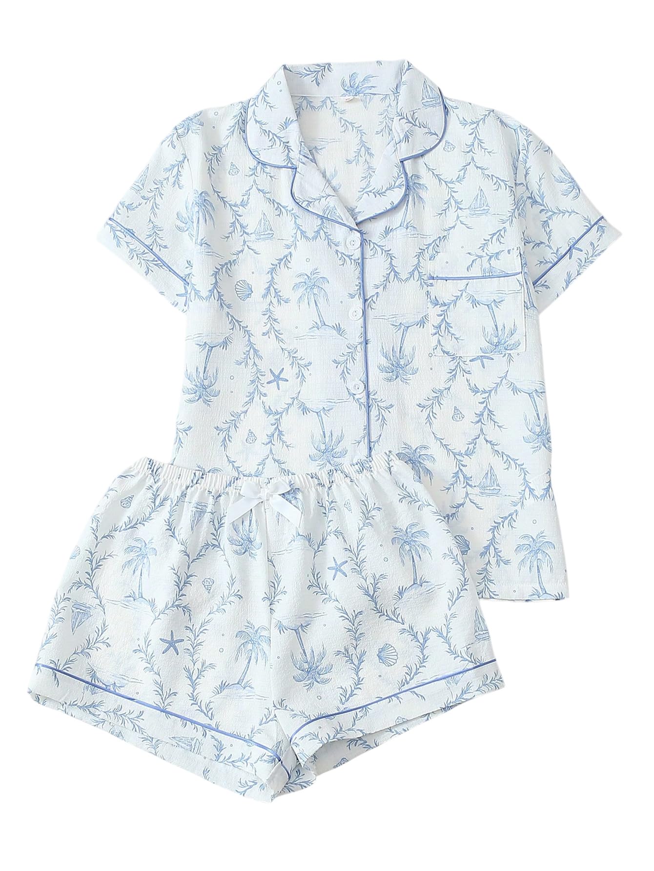 Verdusa Pajamas For Women Set 2 Piece Cute Pjs Sleepwear Lounge Sets