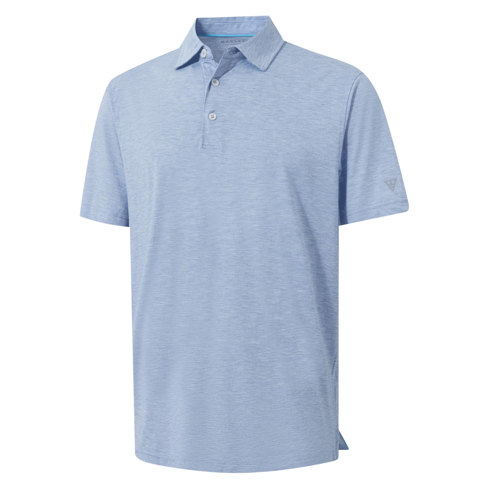 M MAELREG Men‘s Golf Shirts Short Sleeve Ultra-Light Soft Performance Quick Dry Athletic with UPF 30+ Polo Shirts for Men