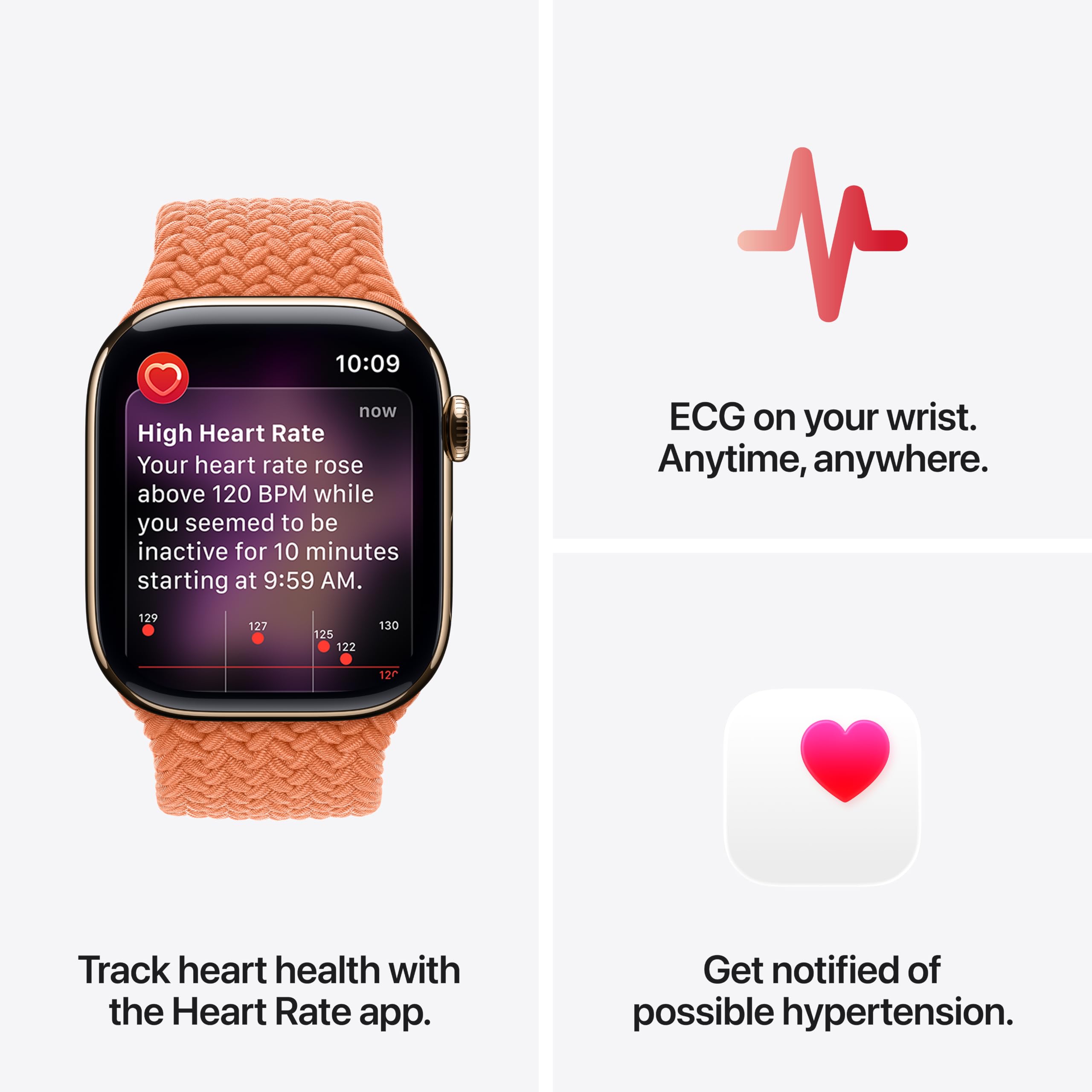 Apple Watch Series 11 [GPS 42mm] Smartwatch with Rose Gold Aluminum Case with Light Blush Sport Band - S/M. Sleep Score, Fitness Tracker, Health Monitoring, Always-On Display, Water Resistant