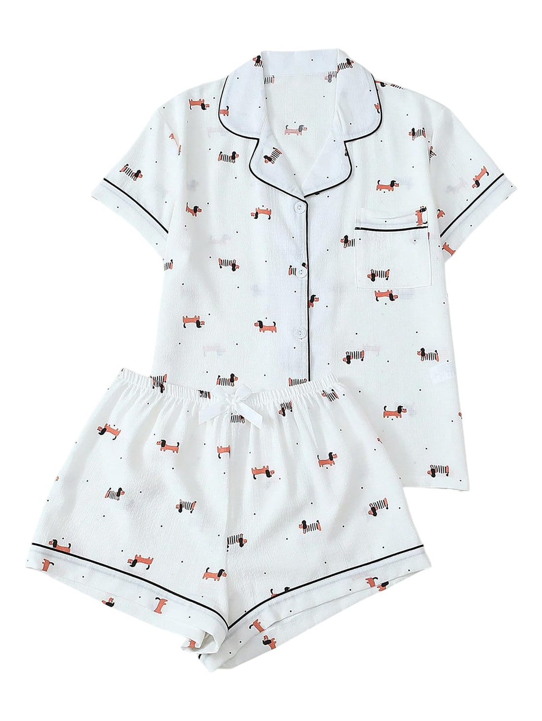 Verdusa Pajamas For Women Set 2 Piece Cute Pjs Sleepwear Lounge Sets