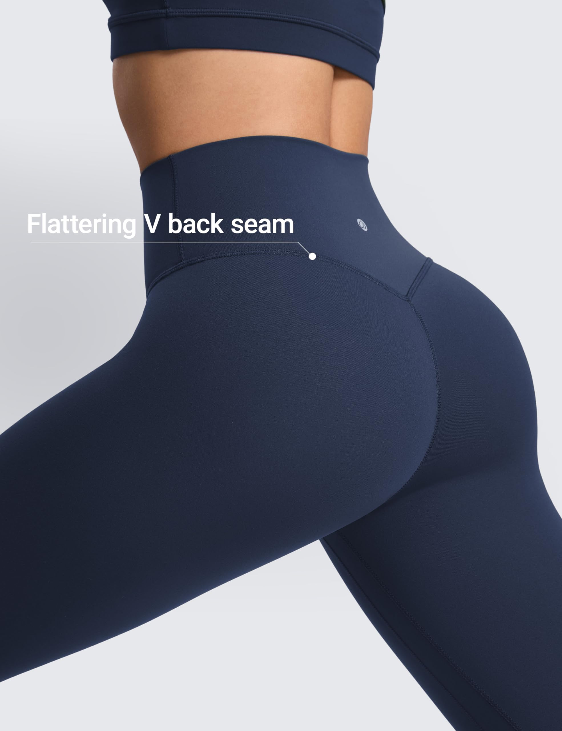 CRZ YOGA SculptAir No Front Seam Leggings 25"