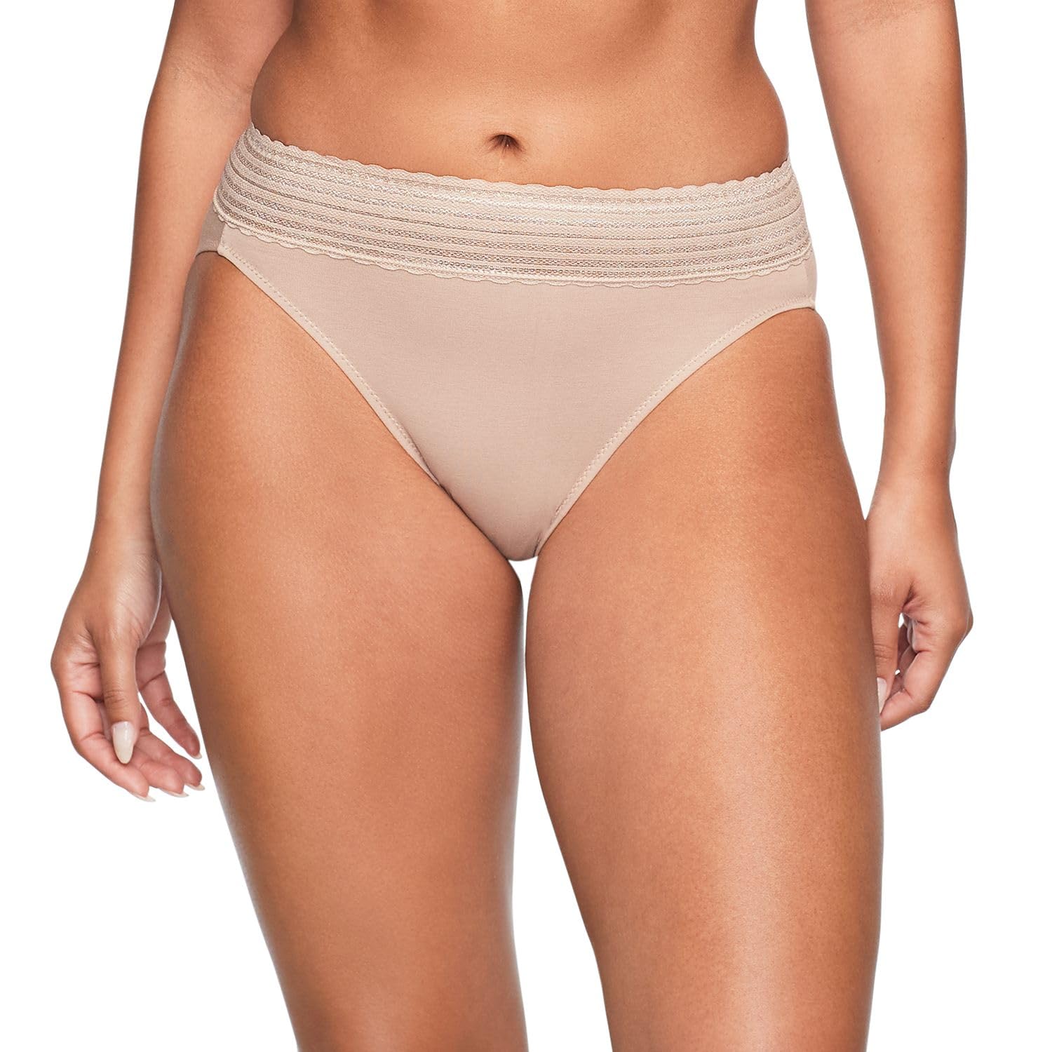 Warner's womens Warners® No Pinching No Problems® Dig-free Comfort Waist With Lace Cotton Hi-cut Rt2091p