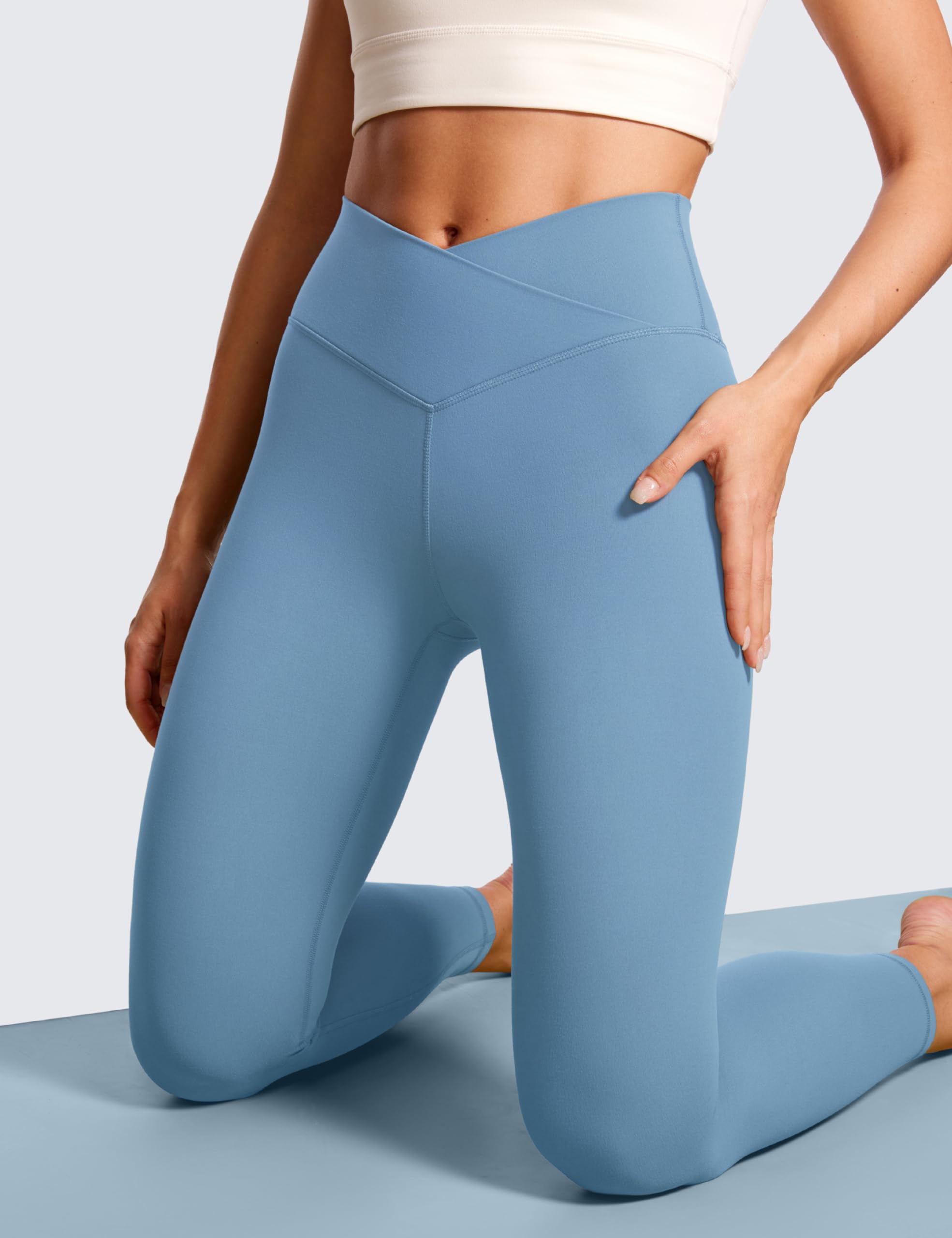 CRZ YOGA Crossover Waist Leggings 25"