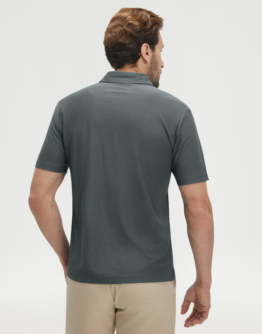 M MAELREG Golf Shirts for Men Heather Pocket Lightweight Moisture Wicking Cllared Stretch Mens Polo Shirts Short Sleeve