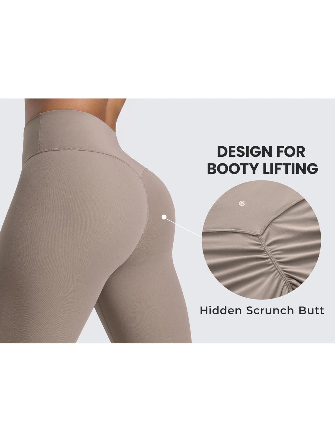 CRZ YOGA Secretsculpt Leggings 25" | Butterlift, Buttery Soft, Moderate Compression, Workout, Pilates, No Front Seam, Booty Scrunch Butt, High Waist, for Women